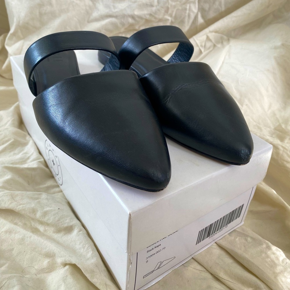 ABLE Genuine Leather Slides 🖤